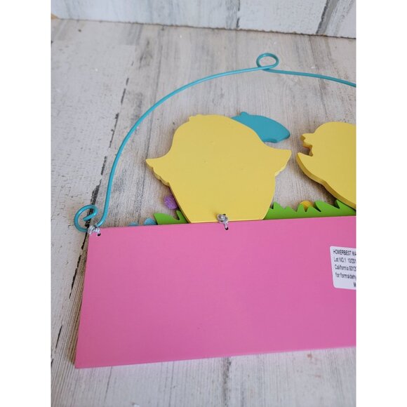 Easter Welcome spring chick April shower hanging decor - Picture 6 of 7